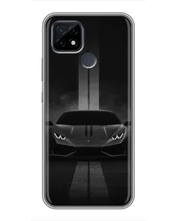 Чохол для Realme C21 з картинкою «Lamborghini симетрія доріг»