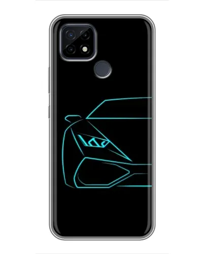 Чохол для Realme C21 з картинкою «Блакитний силует Lamborghini» Чохол для Realme C21 з картинкою «Блакитний силует Lamborghini»