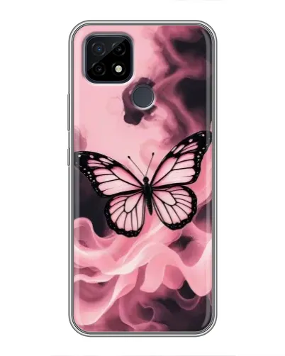 Чохол для Realme C21 з картинкою «Метелик у диму»