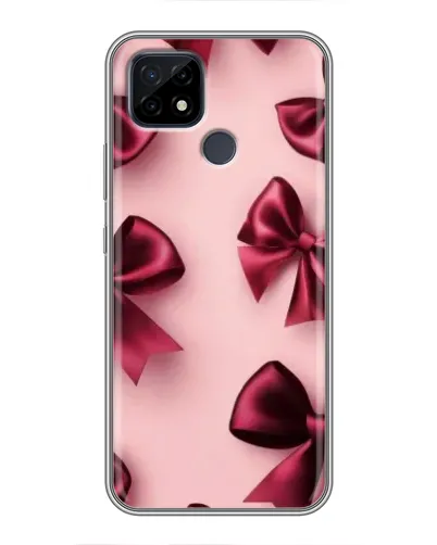 Чохол для Realme C21 з картинкою «Бордовий атлас»