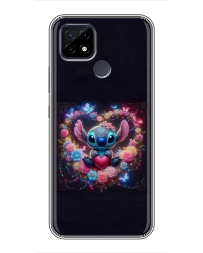 Чохол для Realme C21 з картинкою «Stitch у квітах» Чохол для Realme C21 з картинкою «Stitch у квітах»