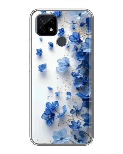Чохол для Realme C21 з картинкою «Блакитний квітковий каскад» Чохол для Realme C21 з картинкою «Блакитний квітковий каскад»