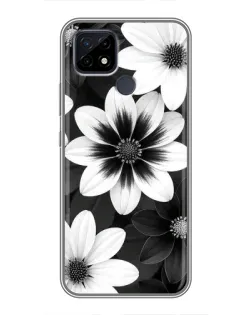 Чохол для Realme C21 з картинкою «Монохромні айстри» Чохол для Realme C21 з картинкою «Монохромні айстри»