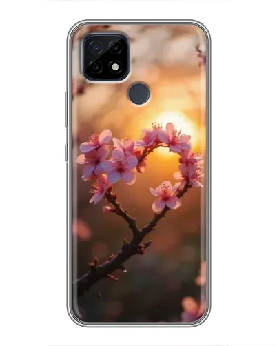 Чохол для Realme C21 з картинкою «Рожевий цвіт сердечко на тлі заходу» Чохол для Realme C21 з картинкою «Рожевий цвіт сердечко на тлі заходу»