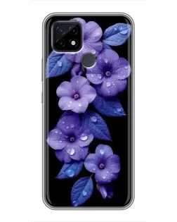 Чохол для Realme C21 з картинкою «Фіолетові квіти з росою» Чохол для Realme C21 з картинкою «Фіолетові квіти з росою»