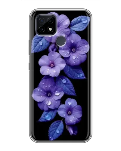 Чохол для Realme C21 з картинкою «Фіолетові квіти з росою» Чохол для Realme C21 з картинкою «Фіолетові квіти з росою»