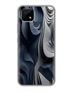 Чохол для Realme C21 з картинкою «Об'ємні сині складки» Чохол для Realme C21 з картинкою «Об'ємні сині складки»