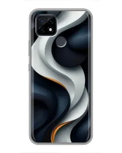Чохол для Realme C21 з картинкою «Об'ємні чорно-білі стрічки» Чохол для Realme C21 з картинкою «Об'ємні чорно-білі стрічки»