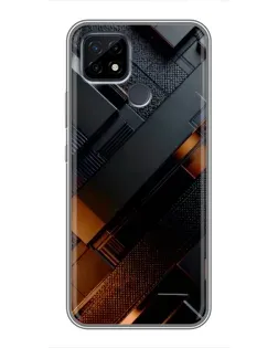 Чохол для Realme C21 з картинкою «Чорні геометричні блоки» Чохол для Realme C21 з картинкою «Чорні геометричні блоки»