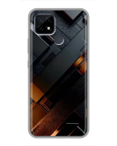 Чохол для Realme C21 з картинкою «Чорні геометричні блоки» Чохол для Realme C21 з картинкою «Чорні геометричні блоки»