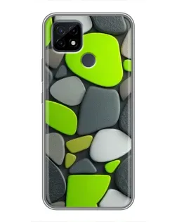 Чохол для Realme C21 з картинкою «Яскрава неонова галька» Чохол для Realme C21 з картинкою «Яскрава неонова галька»
