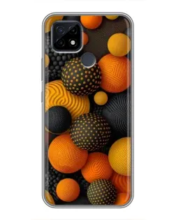 Чохол для Realme C21 з картинкою «Об'ємні помаранчеві сфери» Чохол для Realme C21 з картинкою «Об'ємні помаранчеві сфери»