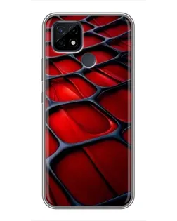 Чохол для Realme C21 з картинкою «Червона глянцева сітка» Чохол для Realme C21 з картинкою «Червона глянцева сітка»