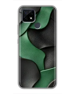 Чохол для Realme C21 з картинкою «Зелені шкіряні хвилі» Чохол для Realme C21 з картинкою «Зелені шкіряні хвилі»
