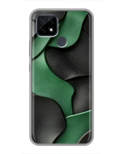 Чохол для Realme C21 з картинкою «Зелені шкіряні хвилі» Чохол для Realme C21 з картинкою «Зелені шкіряні хвилі»