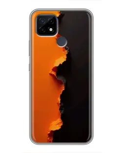Чохол для Realme C21 з картинкою «Помаранчевий розлом» Чохол для Realme C21 з картинкою «Помаранчевий розлом»
