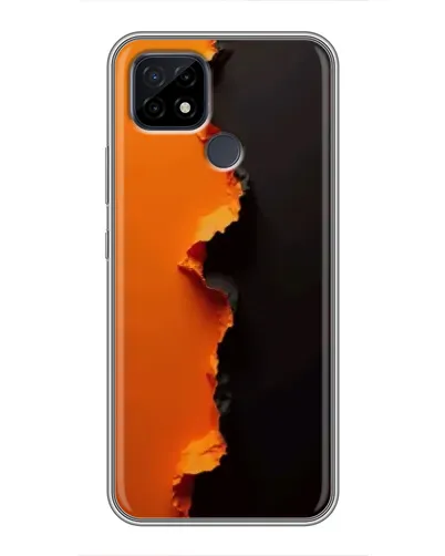 Чохол для Realme C21 з картинкою «Помаранчевий розлом» Чохол для Realme C21 з картинкою «Помаранчевий розлом»