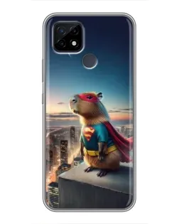 Чохол для Realme C21 з картинкою «Капі-мен супергерой»