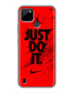 Чехол для Realme C21Y с картинкой «Nike Just Do It» Чехол для Realme C21Y с картинкой «Nike Just Do It»