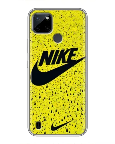 Чехол для Realme C21Y с картинкой «Желтый текстурный Nike» Чехол для Realme C21Y с картинкой «Желтый текстурный Nike»