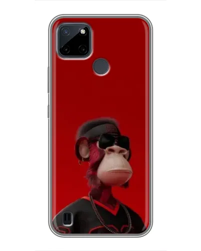 Чехол для Realme C21Y с картинкой «Bored Ape в красном» Чехол для Realme C21Y с картинкой «Bored Ape в красном»