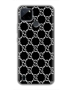 Чехол для Realme C21Y с картинкой «Gucci — сетчатый паттерн»
