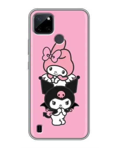 Чехол для Realme C21Y с картинкой «My Melody и Kuromi»