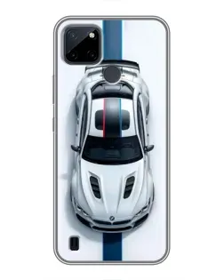 Чехол для Realme C21Y с картинкой «Вид сверху — BMW M»