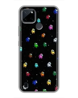 Чехол для Realme C21Y с картинкой «Экипаж Among Us»