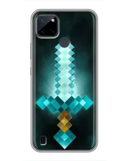 Чехол для Realme C21Y с картинкой «Алмазный меч неон» Чехол для Realme C21Y с картинкой «Алмазный меч неон»