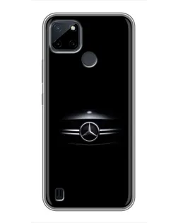 Чехол для Realme C21Y с картинкой «Mercedes — абстрактные линии»