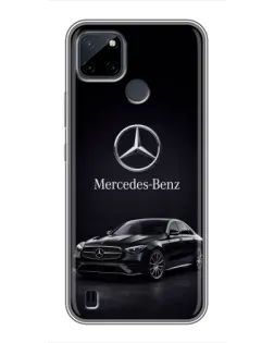 Чехол для Realme C21Y с картинкой «Mercedes — решетка радиатора»