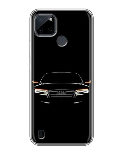 Чехол для Realme C21Y с картинкой «Audi — ночной контур»