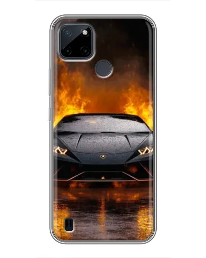 Чехол для Realme C21Y с картинкой «Lamborghini в огне» Чехол для Realme C21Y с картинкой «Lamborghini в огне»