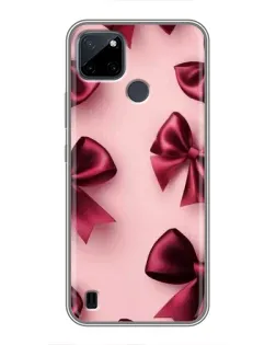 Чехол для Realme C21Y с картинкой «Бордовый атлас»