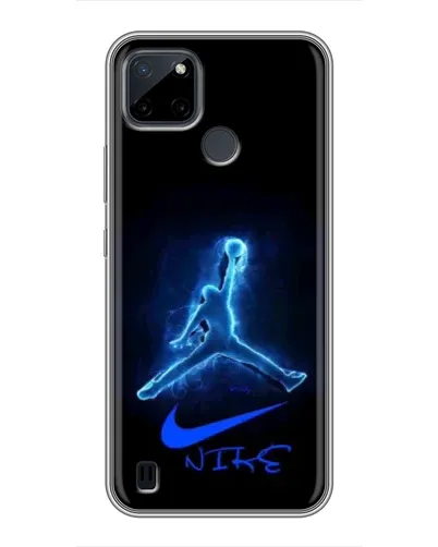 Чехол для Realme C25Y с картинкой «Jordan Neon Blue» Чехол для Realme C25Y с картинкой «Jordan Neon Blue»