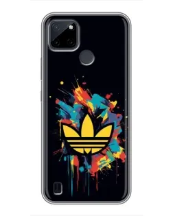 Чехол для Realme C25Y с картинкой «Adidas Splash»