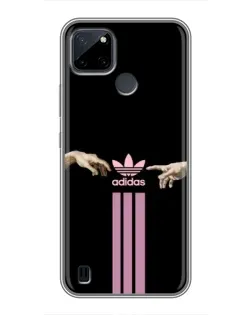 Чехол для Realme C25Y с картинкой «Adidas Hands»
