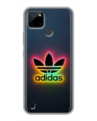 Чехол для Realme C25Y с картинкой «Неоновый Adidas»