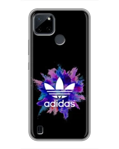 Чехол для Realme C25Y с картинкой «Взрыв красок Adidas»