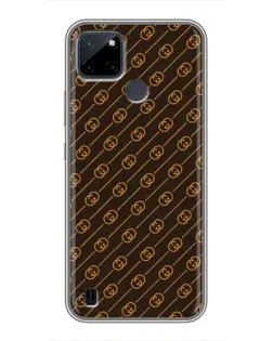 Чехол для Realme C25Y с картинкой «Gucci — золотые диагонали» Чехол для Realme C25Y с картинкой «Gucci — золотые диагонали»