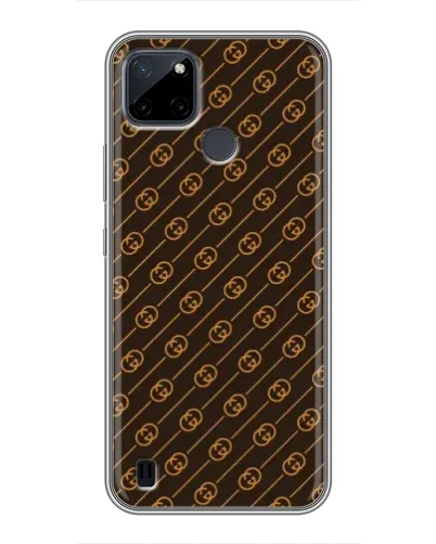 Чехол для Realme C25Y с картинкой «Gucci — золотые диагонали» Чехол для Realme C25Y с картинкой «Gucci — золотые диагонали»