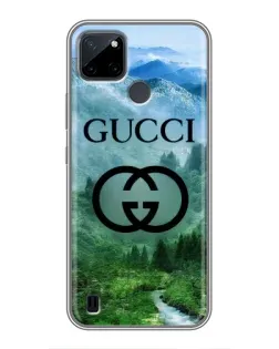 Чехол для Realme C25Y с картинкой «Gucci — горный пейзаж» Чехол для Realme C25Y с картинкой «Gucci — горный пейзаж»