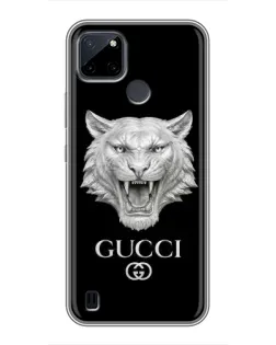 Чехол для Realme C25Y с картинкой «Gucci — серебряный лев» Чехол для Realme C25Y с картинкой «Gucci — серебряный лев»