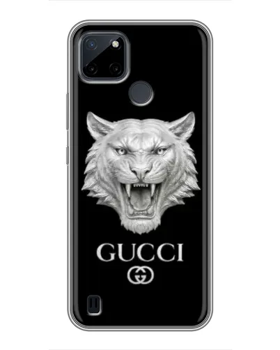 Чехол для Realme C25Y с картинкой «Gucci — серебряный лев» Чехол для Realme C25Y с картинкой «Gucci — серебряный лев»