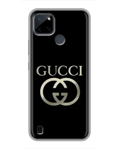 Чехол для Realme C25Y с картинкой «Gucci — золото на черном» Чехол для Realme C25Y с картинкой «Gucci — золото на черном»