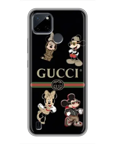 Чехол для Realme C25Y с картинкой «Gucci — герои Disney и монограмма» Чехол для Realme C25Y с картинкой «Gucci — герои Disney и монограмма»