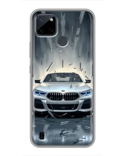 Чехол для Realme C25Y с картинкой «BMW в свете фар» Чехол для Realme C25Y с картинкой «BMW в свете фар»