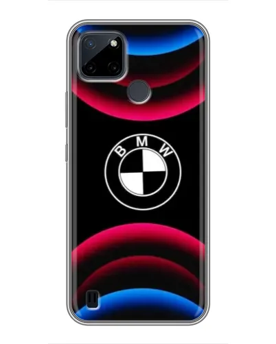 Чехол для Realme C25Y с картинкой «Логотип BMW и неоновые дуги» Чехол для Realme C25Y с картинкой «Логотип BMW и неоновые дуги»