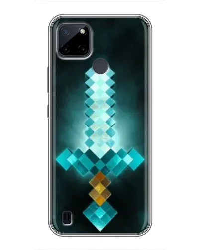 Чехол для Realme C25Y с картинкой «Алмазный меч неон» Чехол для Realme C25Y с картинкой «Алмазный меч неон»